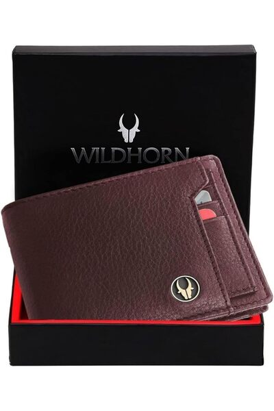 Generic RFID Protocted Leather Wallet for Men I 8 Card Slots I 2 Currency Com...