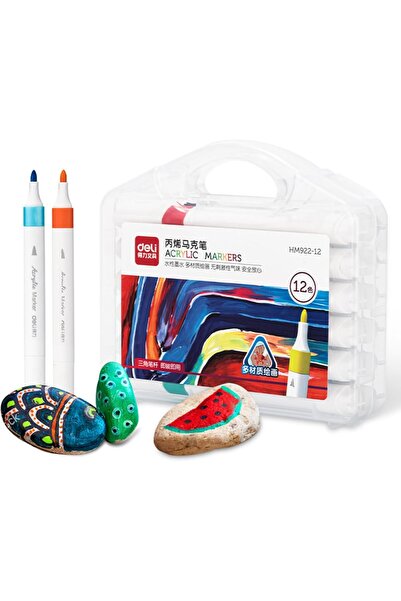 Generic Acrylic Markers, Water Based Paint Pens Assorted Colors of 12