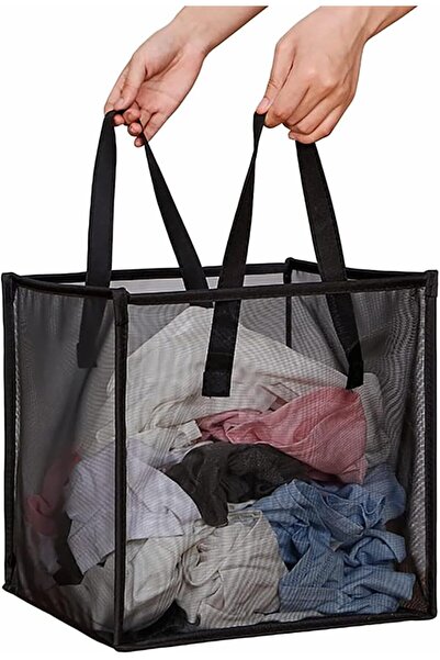 Generic Storage & Laundry Baskets, Sturdy Mesh Laundry Basket with Handles, C...