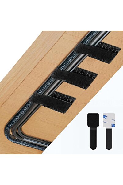 Generic 50 PCS Under Desk Cable Management, Self Adhesive Cable Tidy Clips St...