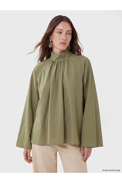 LC Waikiki Rmz Gi̇yi̇m Farkiyla Drawstring Modal Blended Blouse