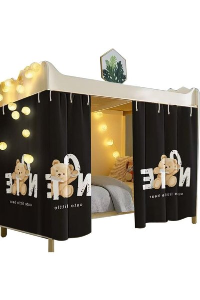 Generic Bottom Bunk Bed Curtains, Privacy Cloth Underbed Curtains for Low Lof...