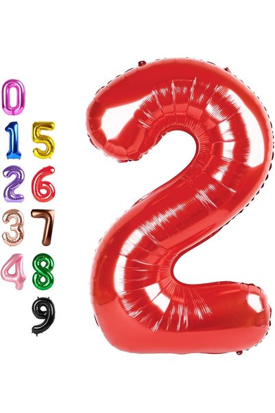 Generic Balloons Number 2, 40 Inches Hot Pink for Graduation Decor