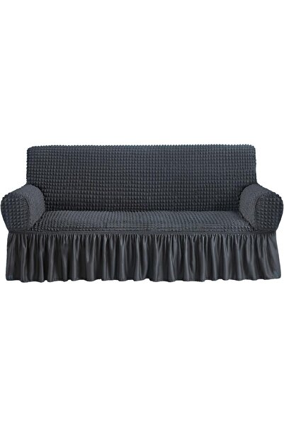 Generic Stretch Armchair Slipcover Easy Fitted Sofa Couch Cover with Skirt, D...