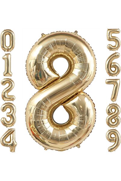 Generic Gold Number Balloon 40 Inch, 0-9 Number Balloons, 10 20 30 40 50 Numb...