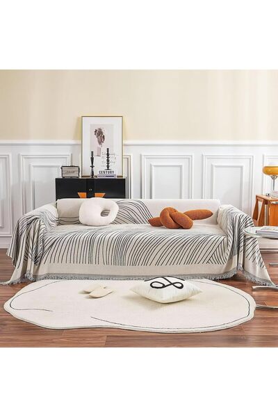 Generic Sofa Covers, Boho Couch Cover, Thick Chenille Sectional Sofa Cover Mo...