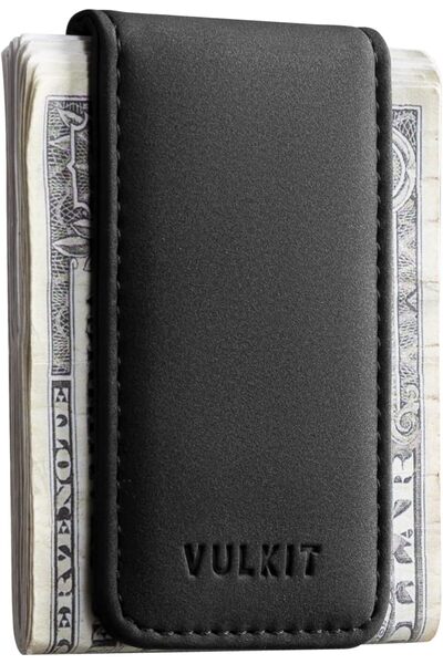 Generic Magnetic Money Clip Leather Cash Holder Minimalist Design Holds Up to...