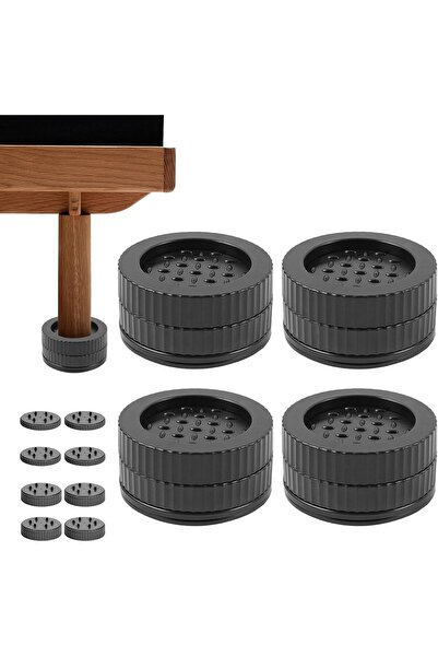 Generic YelaJoy 4pcs Bed Risers Heavy Duty, Adjustable Furniture Risers 1.5-3...