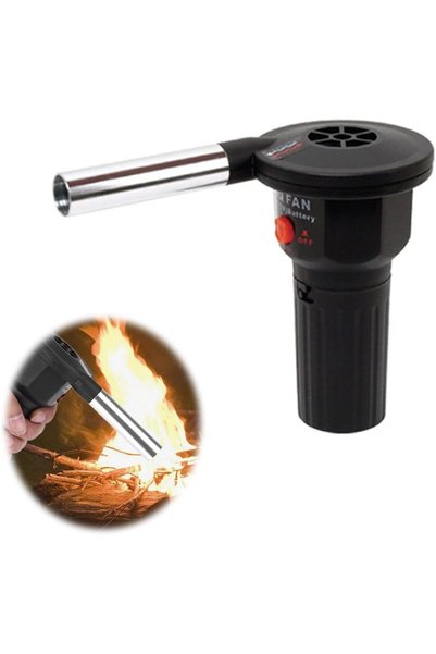 Generic Portable BBQ Fan Air Blower, Battery Powered Handheld Barbecue Fan fo...