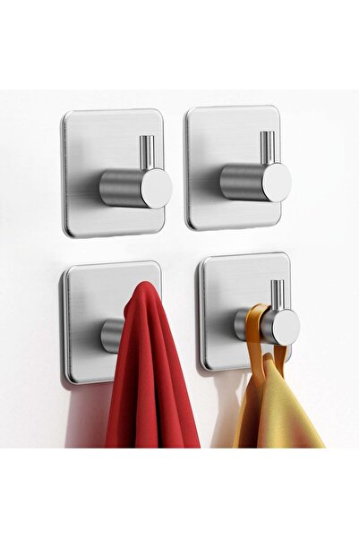 Generic Adhesive Towel Hooks 8pcs, Heavy Duty Wall Stainless Steel Hooks for ...