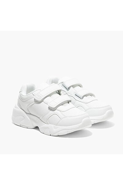 Generic Unisex-child Double Velcro Sports Shoes Uniform Dress Shoe