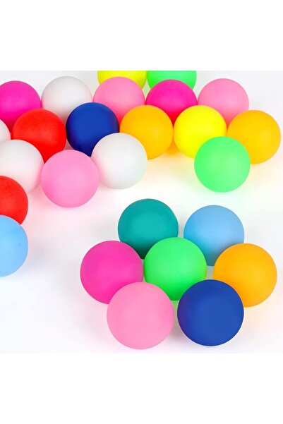 Generic 28 قطعة من كرات بينج بونج مقاس 40 مم، كرات تنس طاولة ملونة من البولي ...