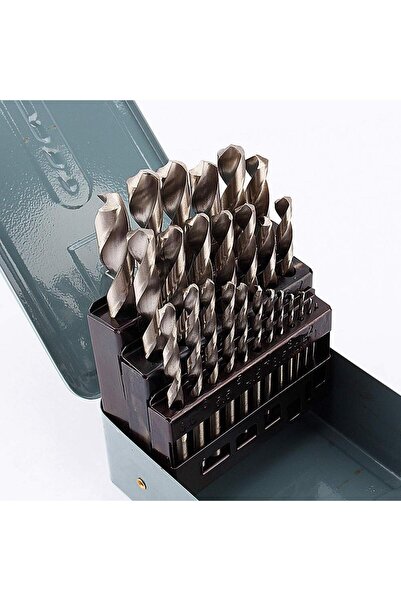 Generic Hss Twist Drill Bit Set 25Pcs 1-13mm for Metal Drilling