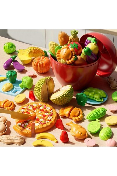 Generic Play Food Toy Set for Kids – Pretend Kitchen Food Toy Cooking Accesso...