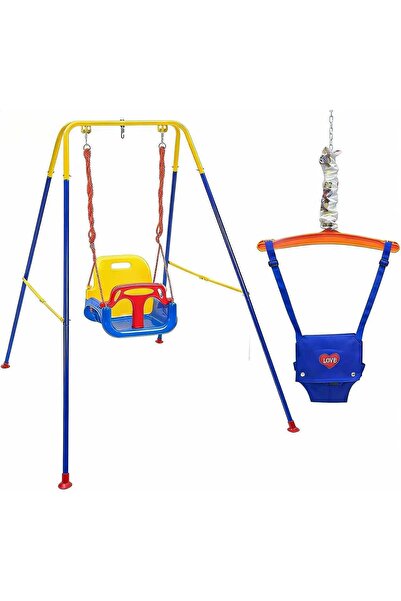 Generic 2-in-1 Toddler Swing & Jumper Set, Heavy-Duty Indoor/Outdoor Baby Swi...