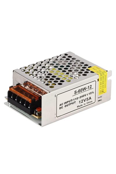 Generic محول طاقة 12 فولت 60 واط لشريط الإضاءة LED ونظام كاميرات المراقبة الأ...