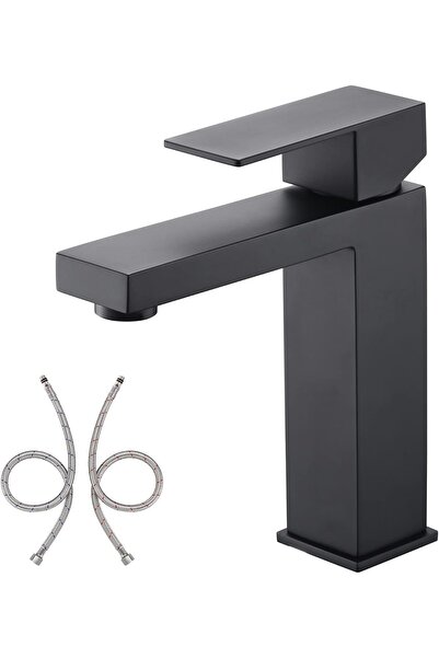 Generic Single-Lever Bathroom Tap Matt Black Stainless Steel