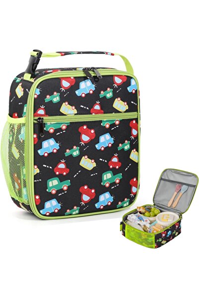 Generic Lunch Box Bag Kids, Insulated Cooler Bags for Boys Girls with Bottle ...