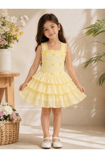 Daddy's Angel Girls Party Dress Cotton Soft for Birthday, Princess Special Occasion
