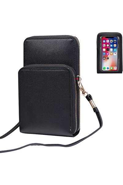 Generic Crossbody Phone Bag for Women, PU Fashion Touch Screen Single Shoulde...
