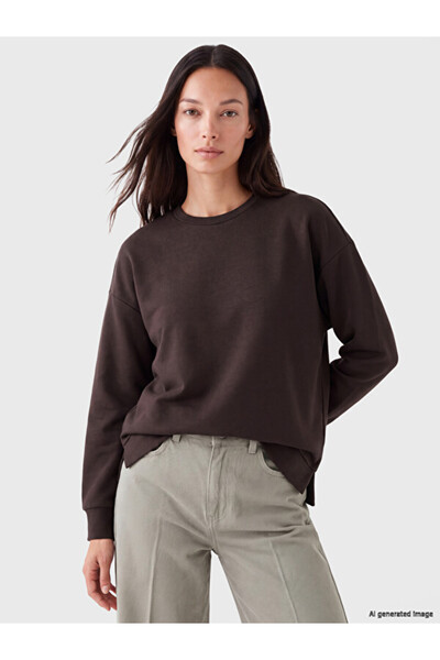 LC Waikiki Rmz Gi̇yi̇m Farkiyla Loose Fit Soft Touch Women's Sweatshirt