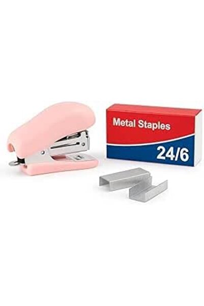 Generic Mini Stapler for 24/6 & 26/6 Size Pins, 1 Piece Green Office Stapler