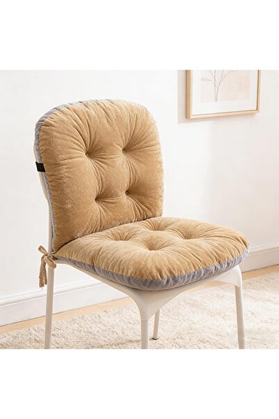 Generic Velvet Office Chair Cushion Set, Plush Back & Seat Pad with Anti-Slip...