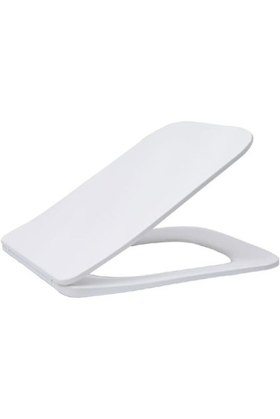 Generic غطاء مقعد المرحاض المتين Dbf Lpu-004 (مستطيل) أبيض