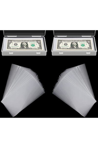 Generic 200 قطعة من أغلفة العملات، حاملات نقود بلاستيكية، للمجمعين، حافظات ال...
