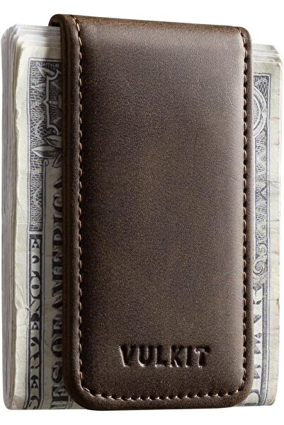 Generic Magnetic Money Clip Leather Cash Holder Minimalist Design Holds Up to...