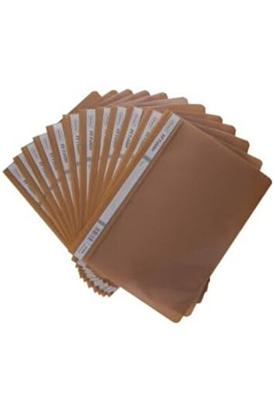 Generic Clear File Folders A4 Size, 12-Pack, Assorted Colours (WHITE)