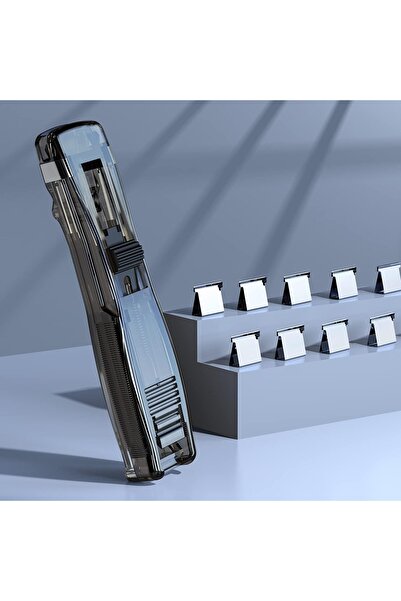 Generic Stapler Set - Transparent Push Clip With 50 Reusable Clips, Durable P...
