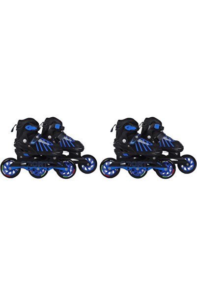 Generic EL1031 Inline Adjustable Skates Aluminium Chassis and 100 mm PU Three...