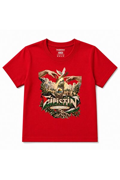 Rabona Fashion Palestine Architecture & Rooted Tree Graphic Kids T-Shirt