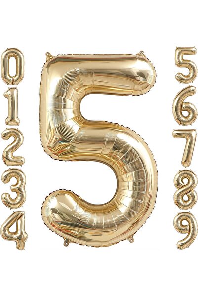 Generic Gold Number Balloon 40 Inch, 0-9 Number Balloons, 10 20 30 40 50 Numb...