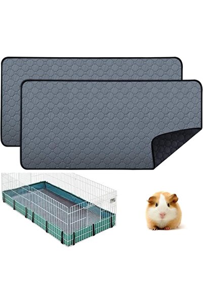 Generic 2 pcs Small Animal Cage Liners - Washable & Waterproof Reusable Pee P...