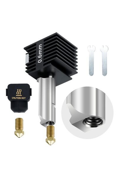 Generic Hotend for Bambu Lab A1 / A1 Mini, 0.4mm Hardened Steel Nozzle Extrus...