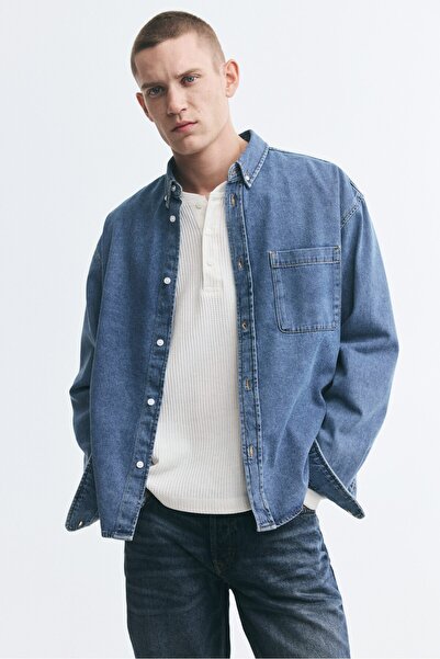 H&M Pamuklu Kot Gömlek Relaxed Fit