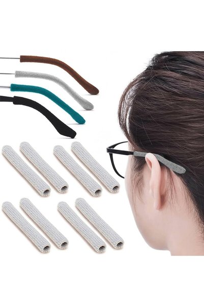 Generic 4 Pairs Soft Glasses Ear Cushion, Anti Slip Knitting Cotton Eye Glass...