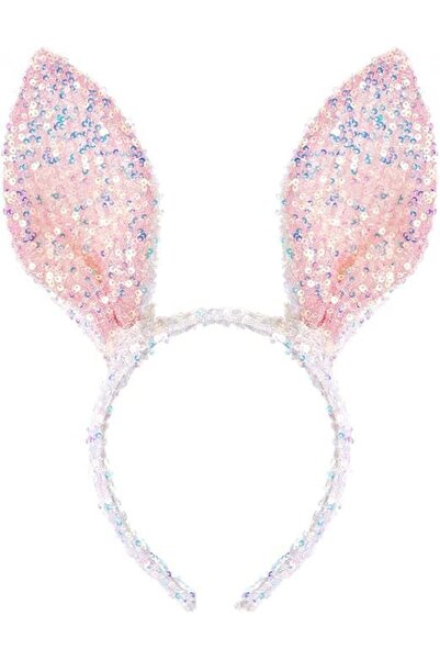 Generic Ears Headband for Women Girls, Bunny Ears Headbands Sequin Easter Acc...