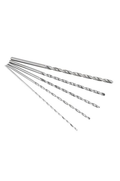 Generic Extra Long Drill Bits Set, 5pcs 2-5mm Drill Bits High-speed Steel Str...