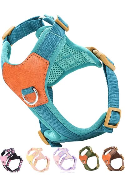 Generic No Pull Harness and Leash Set, Front Clip Harness Medium Sized Traini...