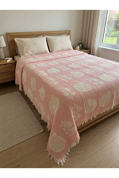Dokubba 7 Kat Dolgulu Yatak Örtüsü, Çift Taraflı Müslin 7 Kat Yatak Örtüsü, 7 Kat Dolgulu Pİke - Yorgan - Yatak Örtüsü 240x260cm