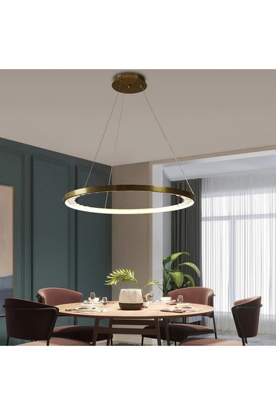 Generic Brand Modern Gold Oil Led Chandelier D. 80 cm Ha/D6304/800Cr+3Co