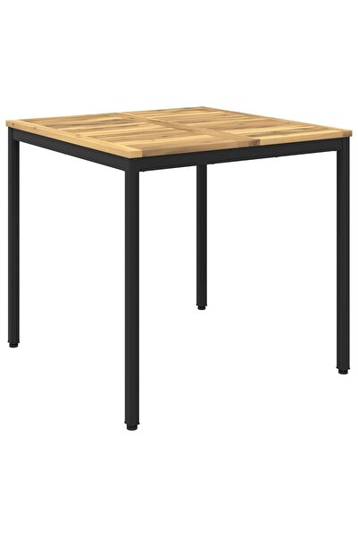 Syfax Masa de cina pentru gradina Alb si negru 80 x 80,5 x 75 cm