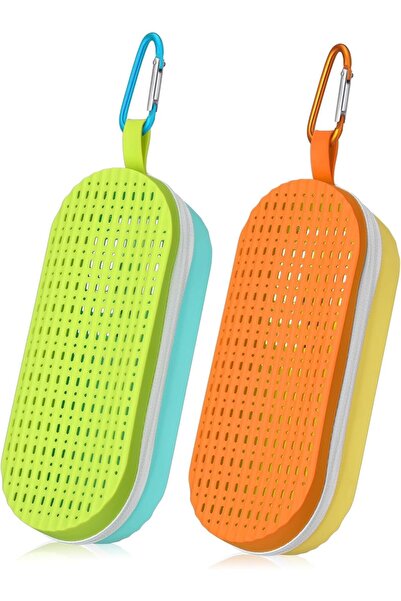 Generic 2 Pcs Swim Goggle Case, Portable Carrying Case with Drain Hole Zipper...