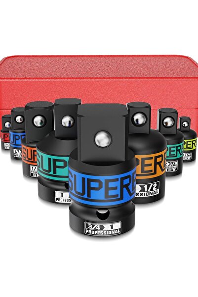 Generic 5 Piece Impact Socket Adapter and Reducer Set, 1/2 to 3/4,1/2 to 3/8,...