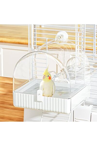 Generic Hanging Bird Bath for Cage, Bird Bath Box, 3 in 1 Multifunction Bird ...