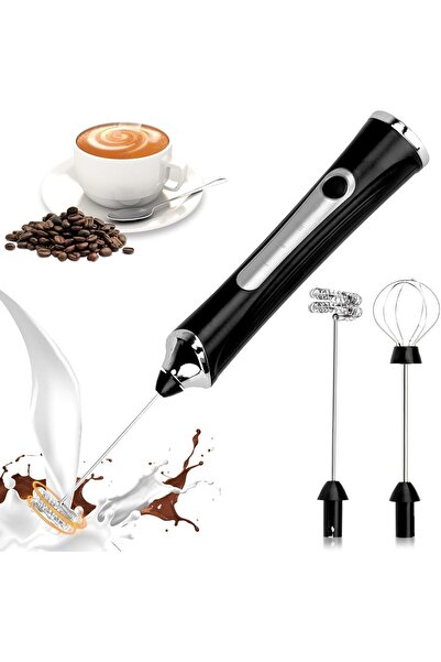 Generic Rechargeable Electric Powerful Milk Frother Handheld Foam Maker for L...