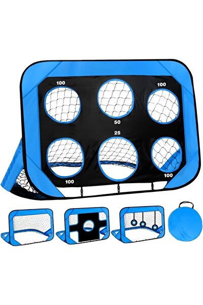 Generic LIFE HACKS® 4-in-1 Pop-Up Football Goal for Kids, Foldable & Portable...